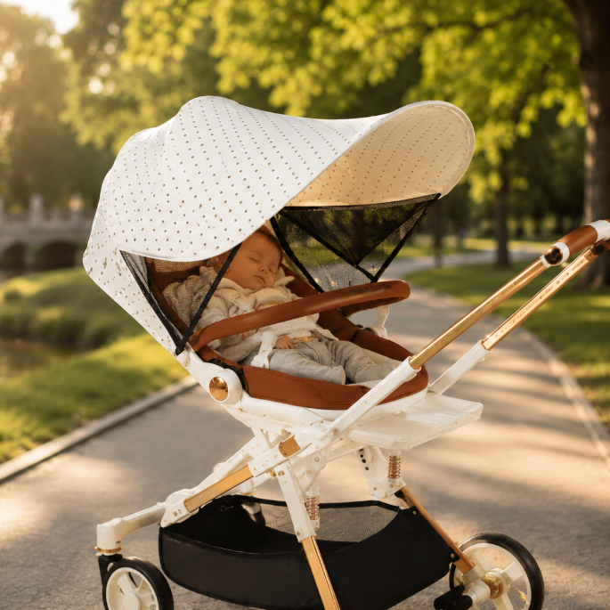 Pare-soleil bébé universel – Protection UV pour poussette