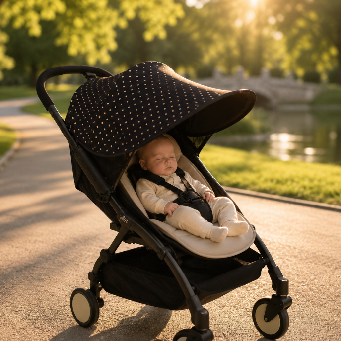 Pare-soleil bébé universel – Protection UV pour poussette