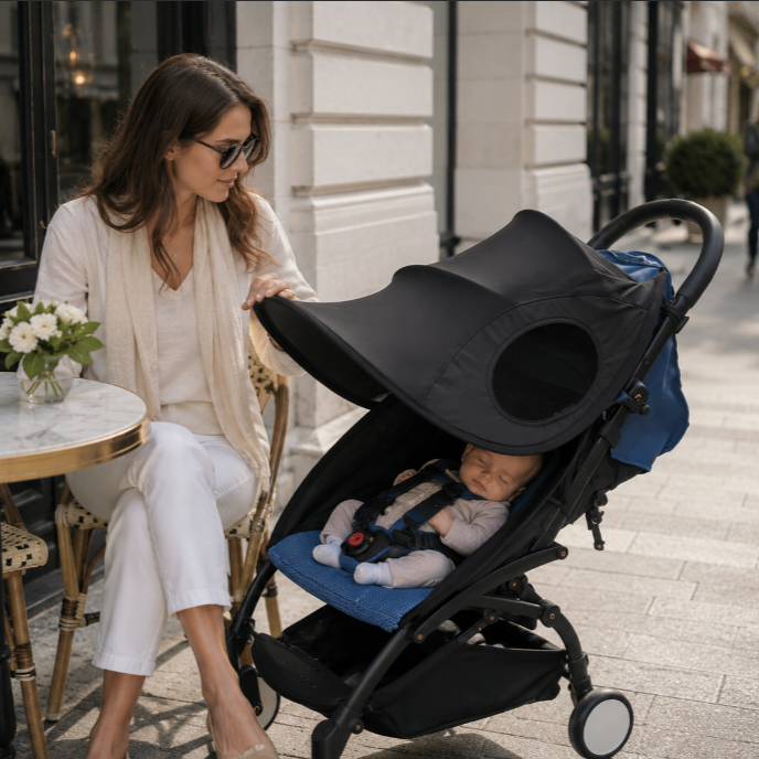 Pare-soleil bébé universel – Protection UV pour poussette